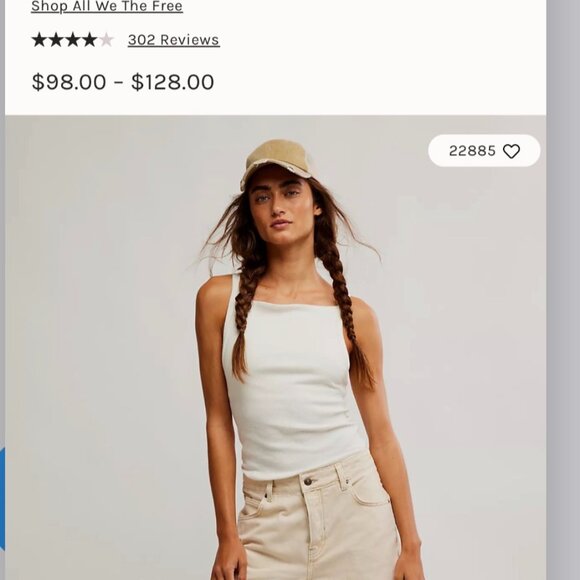 Free People Cream Jeans - Picture 3 of 3